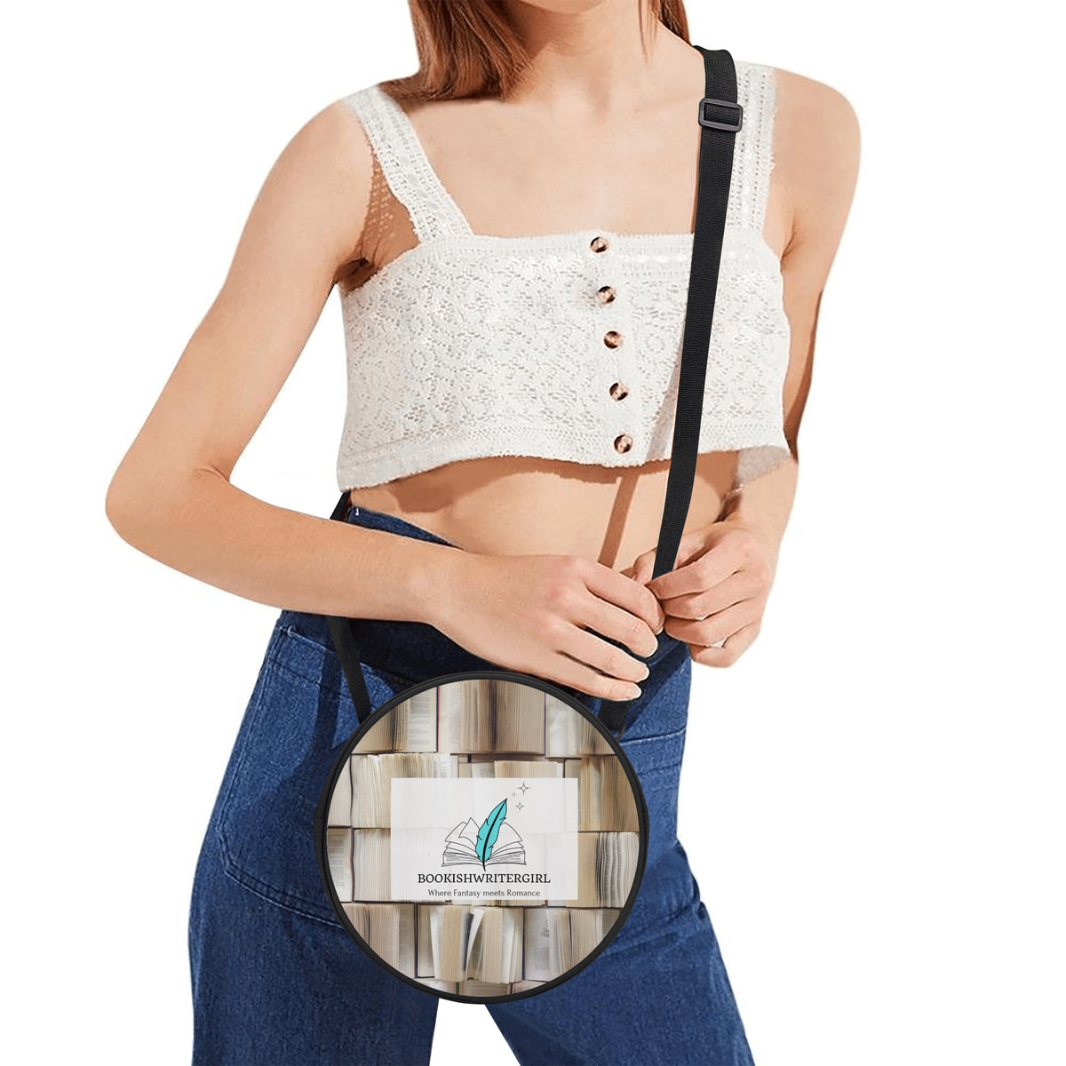 Bookish Round Purse